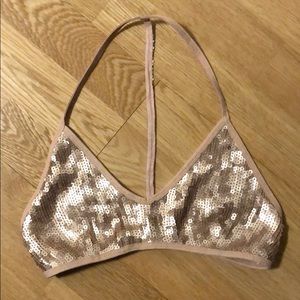 Chan Luu sequin bralette size small